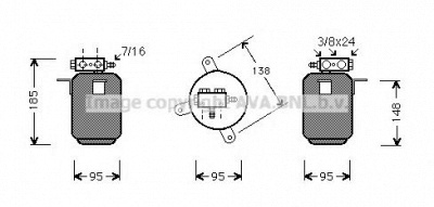 AVA QUALITY COOLING bwd028 -  Осушитель, кондиционер
